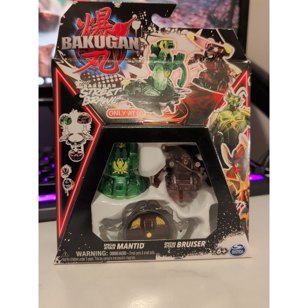 Spin Master Bakugan Street Brawl Target Exclusive 2 Pack Mantid & Bruiser New